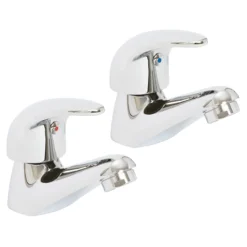 High Life Barra Pair Of Basin Pillar Taps
