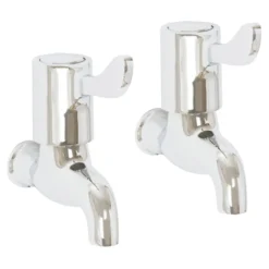 High Life Skara Lever Sink Bib Taps (Pair)