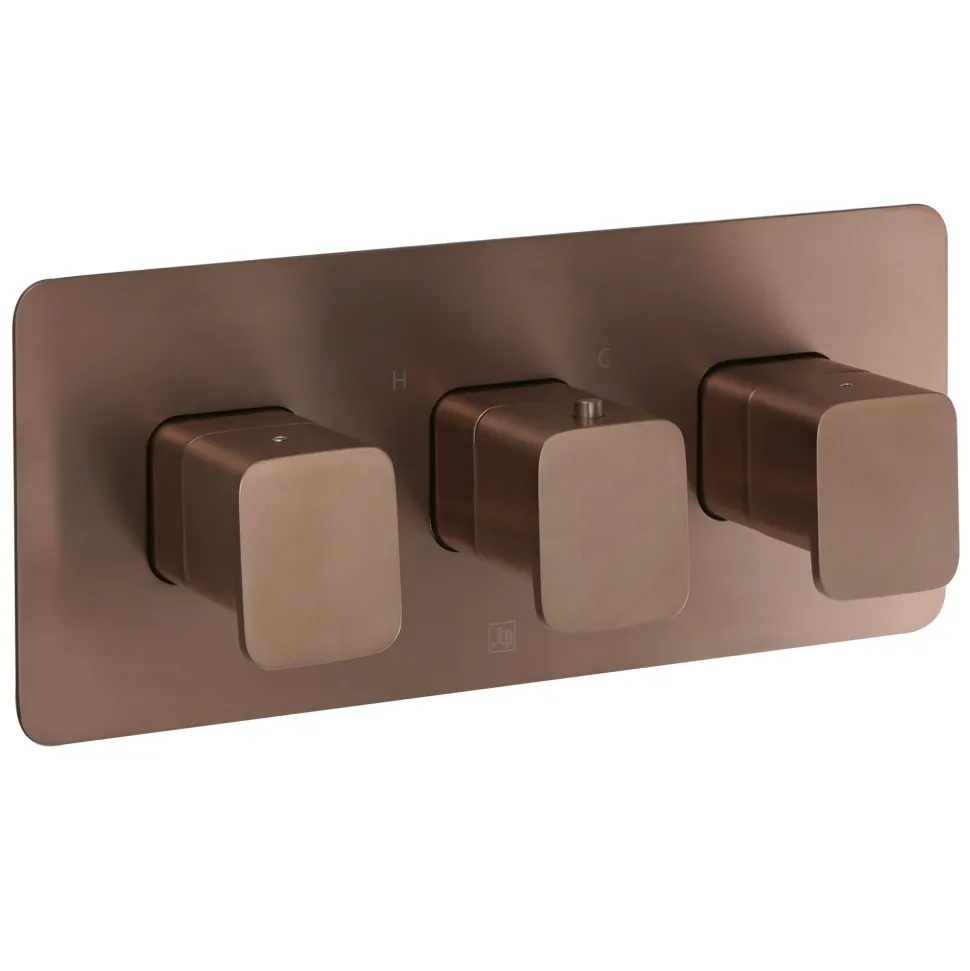 HIX 3 Handle 3 Outlet Concealed Thermostatic Horizontal Shower Valve