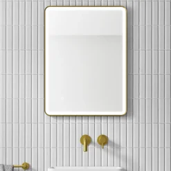 HIX LED Illuminated Framed Mirror with Demister Pad & Colour Change Lights - 600 x 800mm