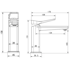 HIX Mono Basin Mixer Tap