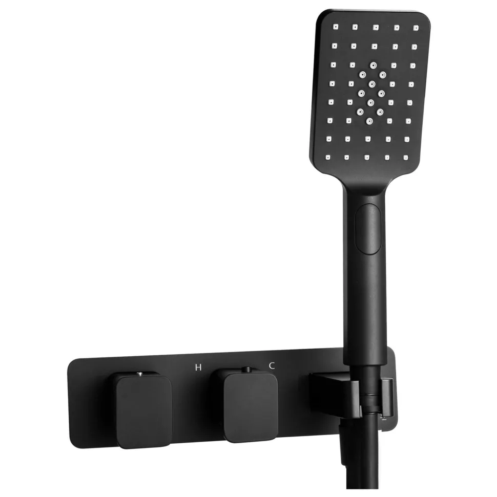 HIX 2 Outlet Concealed Thermostatic Shower Valve & Shower Handset