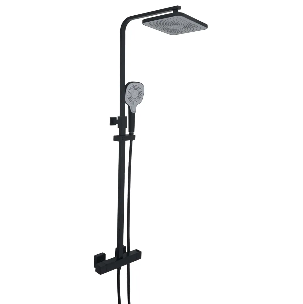 HIX 2 Outlet Exposed Thermostatic Bar Shower Valve with Slide Rail & Multi-functional Handset