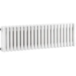 Hudson Reed Colosseum White Triple Column Traditional Radiator