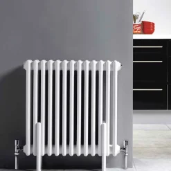 Hudson Reed Colosseum White Triple Column Traditional Radiator