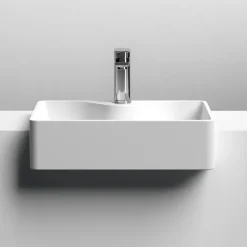 Hudson Reed 480mm Rectangular Semi-Recessed Countertop Basin