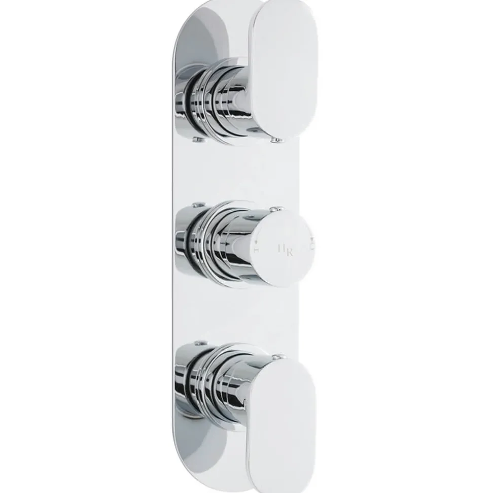 Hudson Reed Reign Round 2 Outlet Concealed Thermostatic Shower Valve