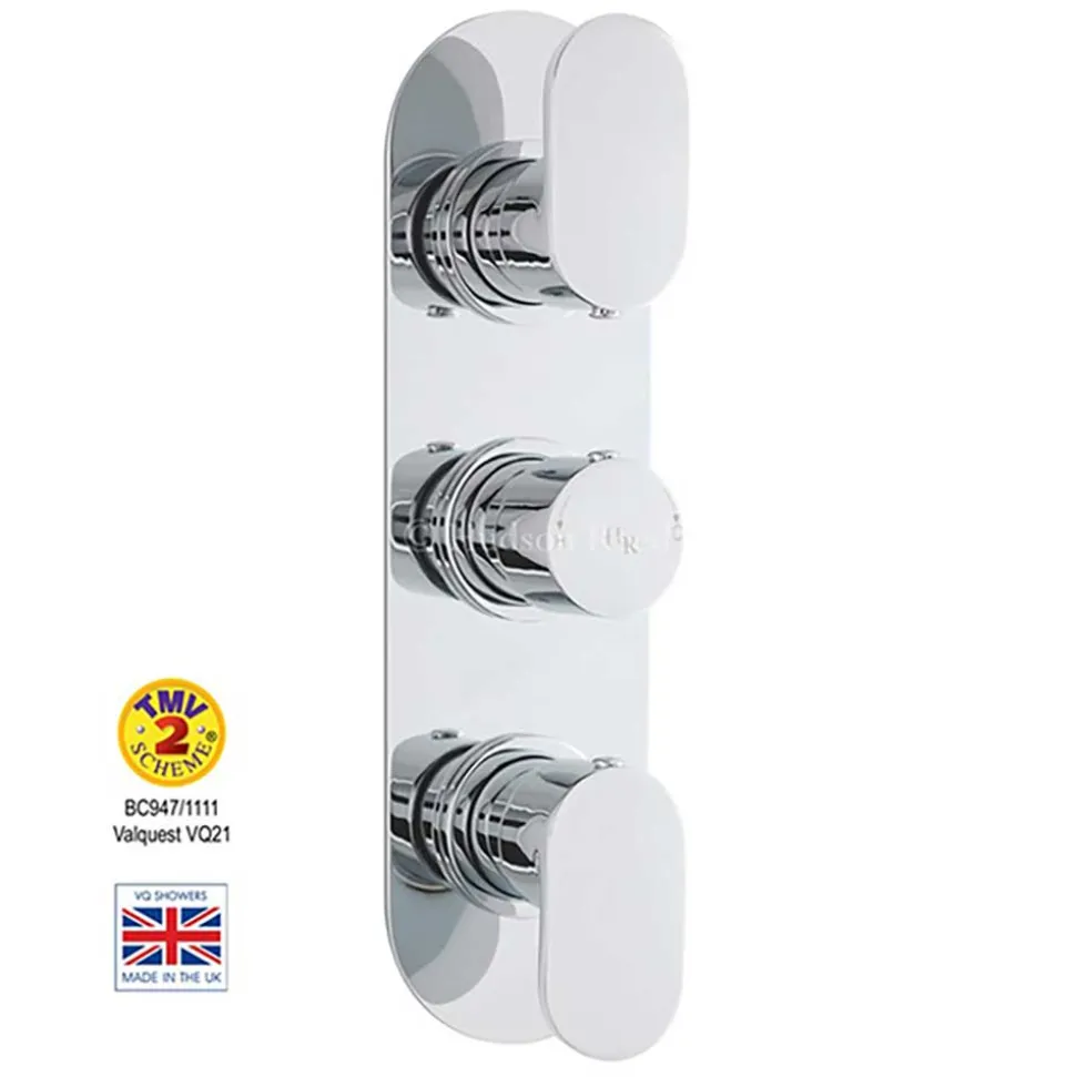 Hudson Reed Reign Round 2 Outlet Concealed Thermostatic Shower Valve