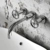 Hudson Reed Revolution Industrial Wall Mounted Basin Mixer Tap