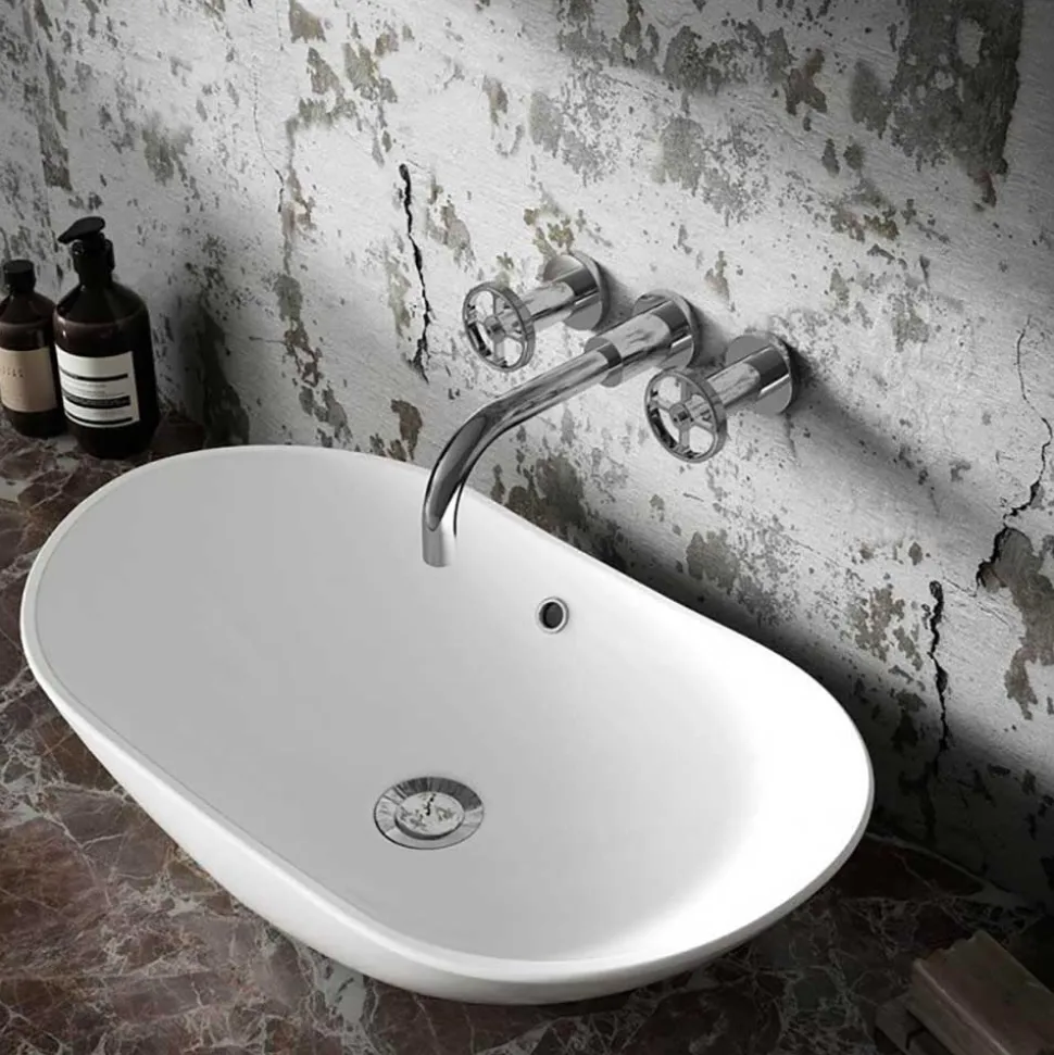 Hudson Reed Revolution Industrial Wall Mounted Basin Mixer Tap