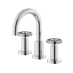 Hudson Reed Revolution Industrial 3 Hole Basin Mixer Tap & Waste