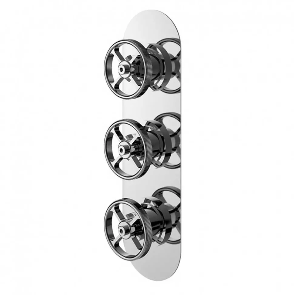 Hudson Reed Revolution Industrial 2 Outlet Concealed Thermostatic Shower Valve