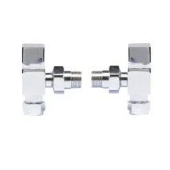 Hudson Reed Square Angled Radiator Valves