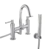Hudson Reed Tec Lever Deck Mounted Bath Shower Mixer with Handset Kit