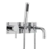 Hudson Reed Tec Lever Wall Mounted Bath Mixer with Handset Kit