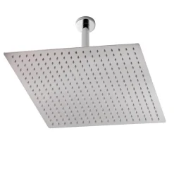 Hudson Reed Thin Square Fixed Shower Head - 400mm