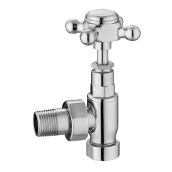 Hudson Reed Traditional Angled Crosshead Radiator Valves - Pairs