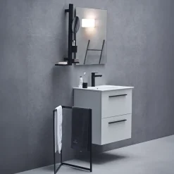 Ideal Standard Alu+ 200mm Magnifying Mirror & Beauty Bar