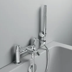 Ideal Standard Ceraline Deck Mounted Bath Mixer & Shower Handset