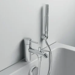 Ideal Standard Ceraline Mono Deck Mounted Bath Mixer & Shower Handset