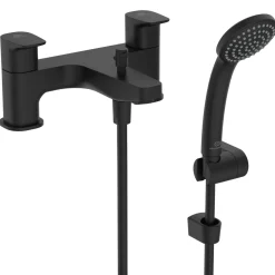 Ideal Standard Ceraplan Silk Black Bath Shower Mixer & Shower Kit