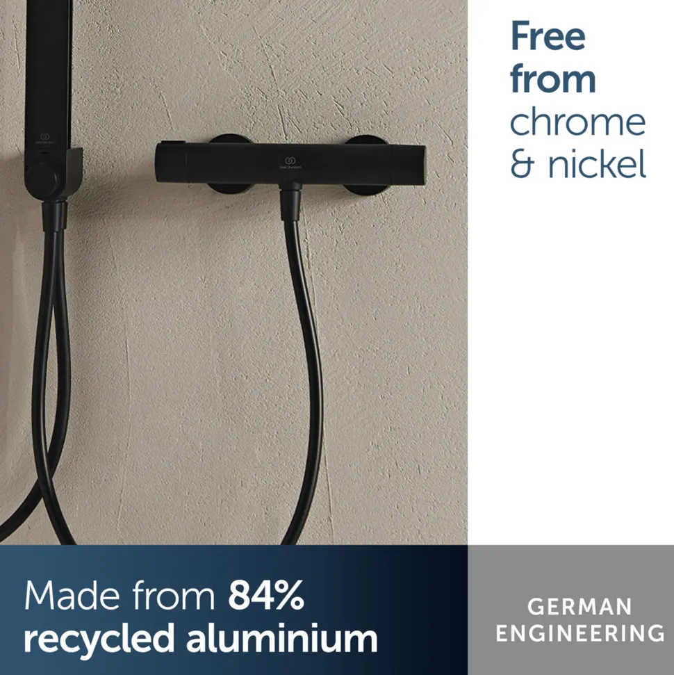 Ideal Standard Ceratherm Alu+ Exposed Thermostatic Bar Shower Valve