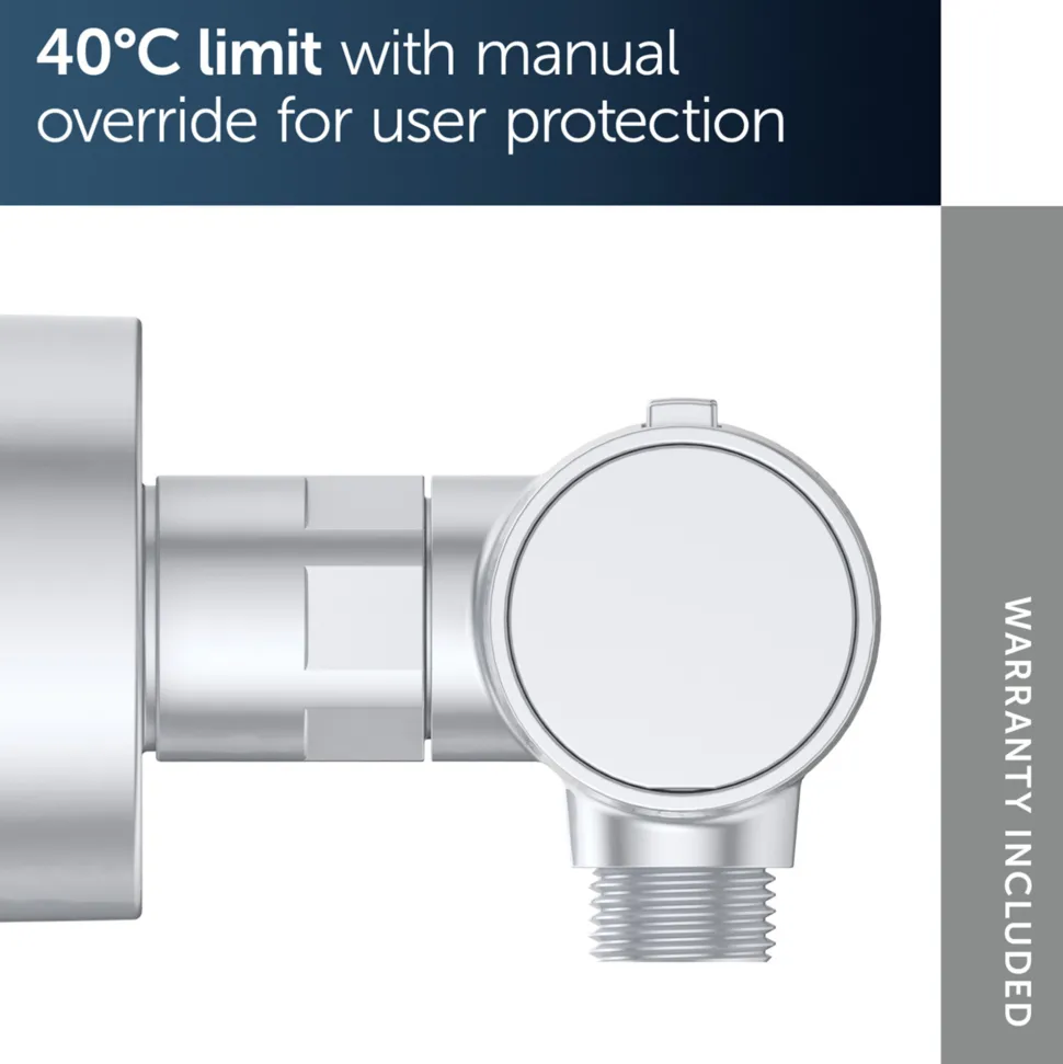 Ideal Standard Ceratherm Alu+ Exposed Thermostatic Bar Shower Valve