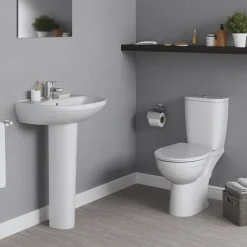 Ideal Standard Eurovit 550mm Basin & Full Pedestal