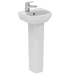 Ideal Standard i.life A 350mm Cloakroom Basin & Pedestal - Left or Right Hand Tap Hole