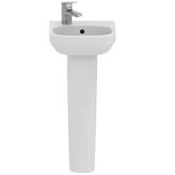 Ideal Standard i.life A 350mm Cloakroom Basin & Pedestal - Left or Right Hand Tap Hole