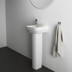 Ideal Standard i.life A 350mm Cloakroom Basin & Pedestal - Left or Right Hand Tap Hole