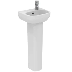 Ideal Standard i.life A 350mm Cloakroom Basin & Pedestal - Left or Right Hand Tap Hole