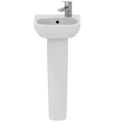 Ideal Standard i.life A 350mm Cloakroom Basin & Pedestal - Left or Right Hand Tap Hole