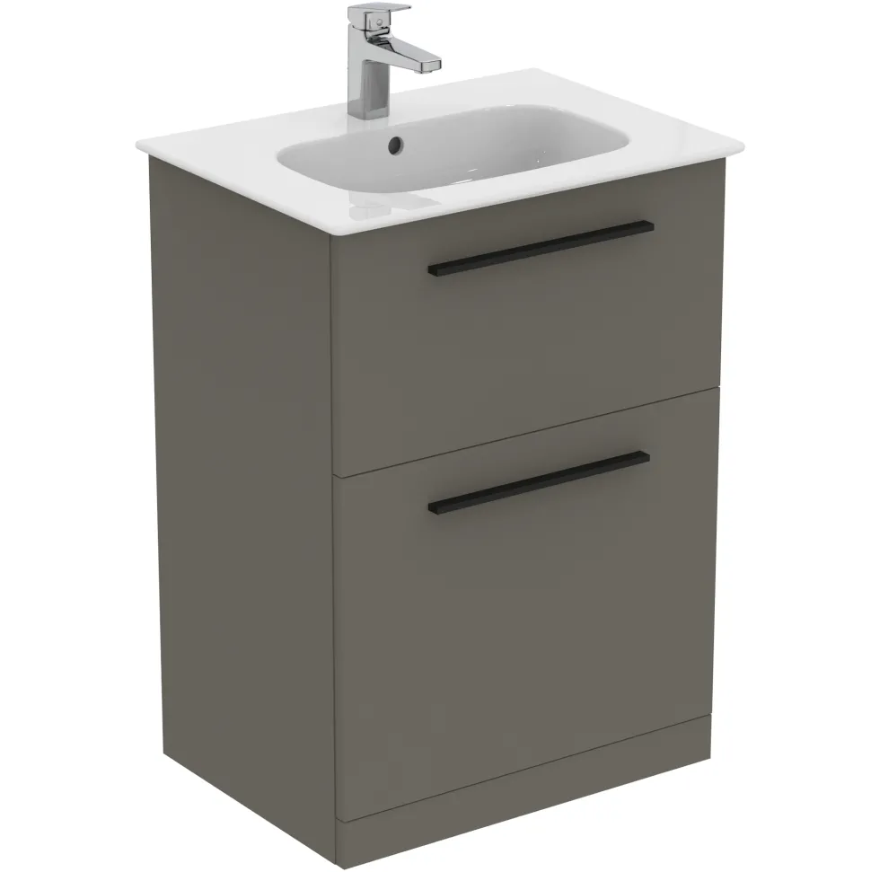 Ideal Standard i.life A 640mm Floorstanding 2 Drawer Vanity Unit & Basin