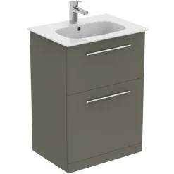 Ideal Standard i.life A 640mm Floorstanding 2 Drawer Vanity Unit & Basin