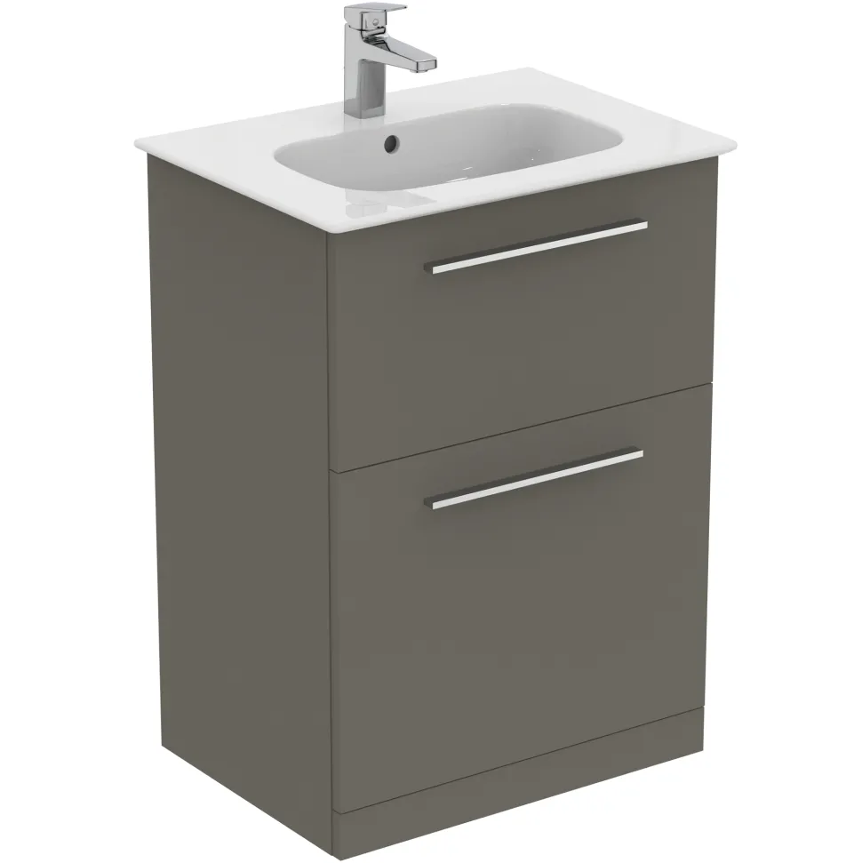 Ideal Standard i.life A 640mm Floorstanding 2 Drawer Vanity Unit & Basin