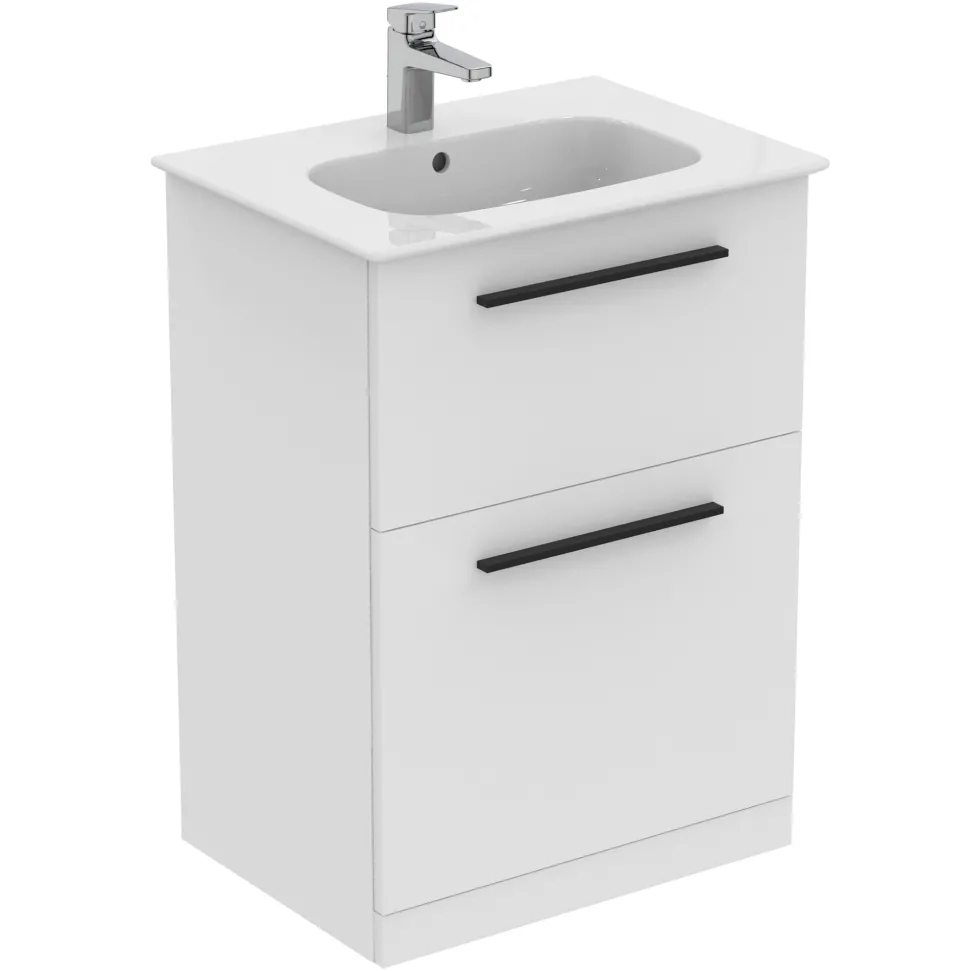 Ideal Standard i.life A 640mm Floorstanding 2 Drawer Vanity Unit & Basin