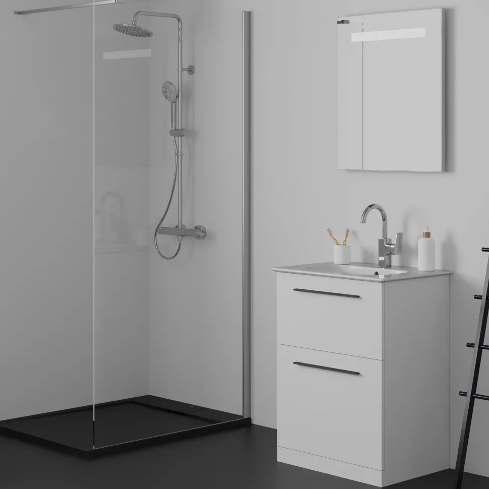 Ideal Standard i.life A 640mm Floorstanding 2 Drawer Vanity Unit & Basin