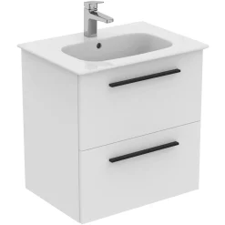 Ideal Standard i.life A 640mm Wall Mounted 2 Drawer Vanity Unit & Basin