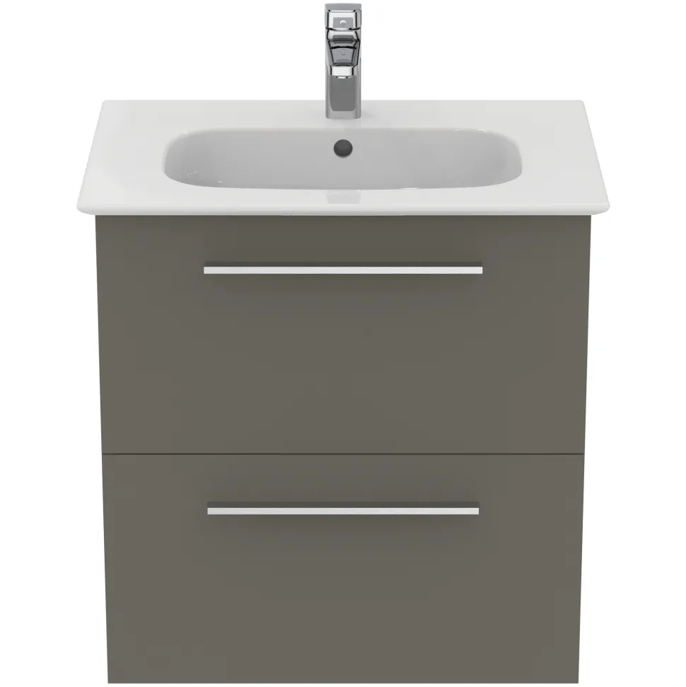 Ideal Standard i.life A 640mm Wall Mounted 2 Drawer Vanity Unit & Basin