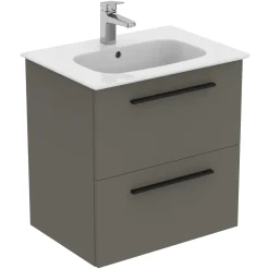 Ideal Standard i.life A 640mm Wall Mounted 2 Drawer Vanity Unit & Basin