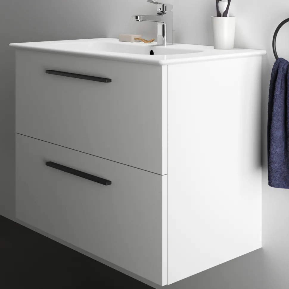 Ideal Standard i.life A 840mm Wall Mounted 2 Drawer Vanity Unit & Basin
