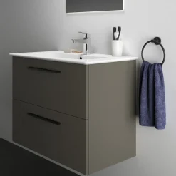Ideal Standard i.life A 840mm Wall Mounted 2 Drawer Vanity Unit & Basin