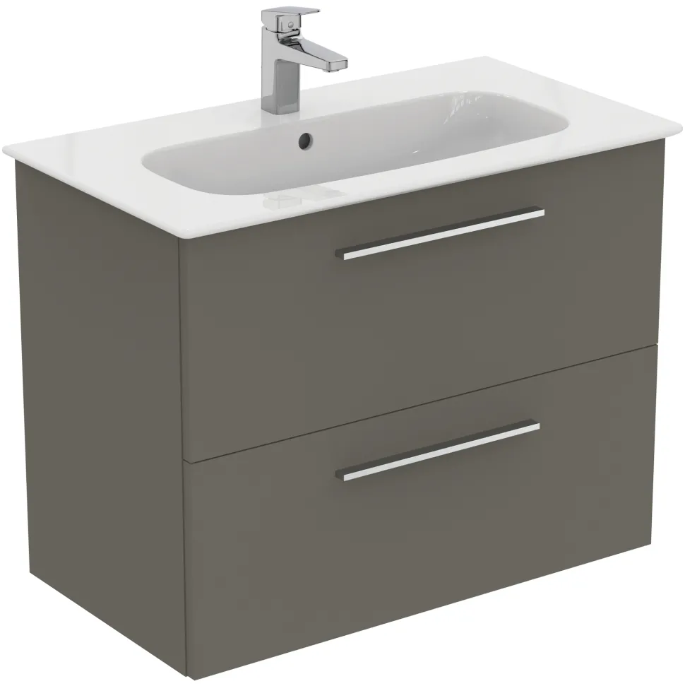 Ideal Standard i.life A 840mm Wall Mounted 2 Drawer Vanity Unit & Basin