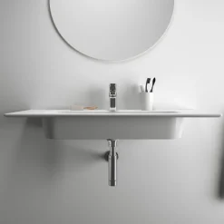Ideal Standard i.life A Wall Hung Basin & Chrome Bottle Trap