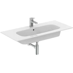 Ideal Standard i.life A Wall Hung Basin & Chrome Bottle Trap