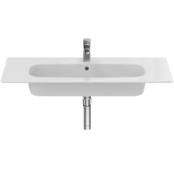 Ideal Standard i.life A Wall Hung Basin & Chrome Bottle Trap