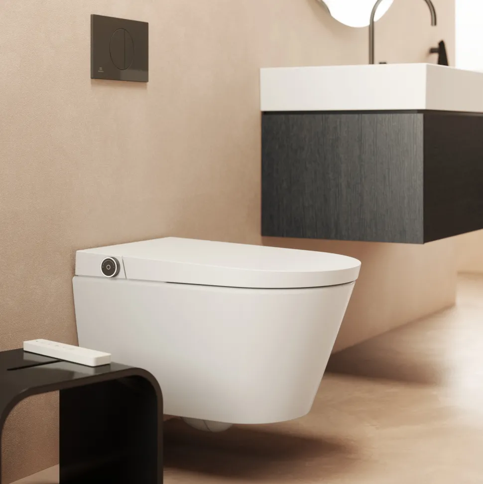 Ideal Standard i.life E Wall Hung Smart Toilet With Soft Close Seat & Remote Control