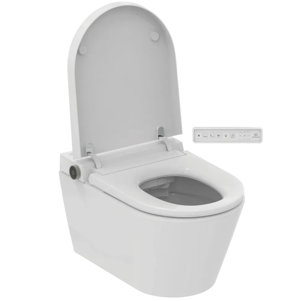 Ideal Standard i.life E Wall Hung Smart Toilet With Soft Close Seat & Remote Control