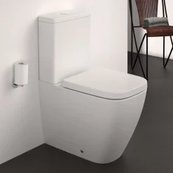 Ideal Standard i.life S Compact Close Coupled Fully Back to Wall Rimless Toilet with Soft Close Seat
